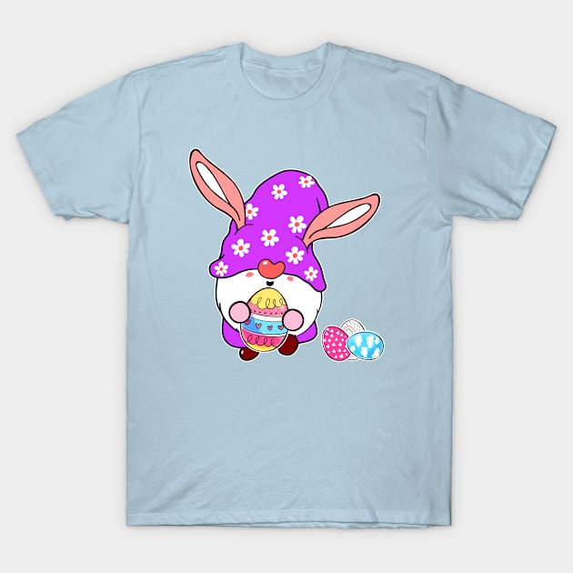 Gnome Easter Basket Women Outfit Easter Girls and boys T-Shirt by Marcekdesign